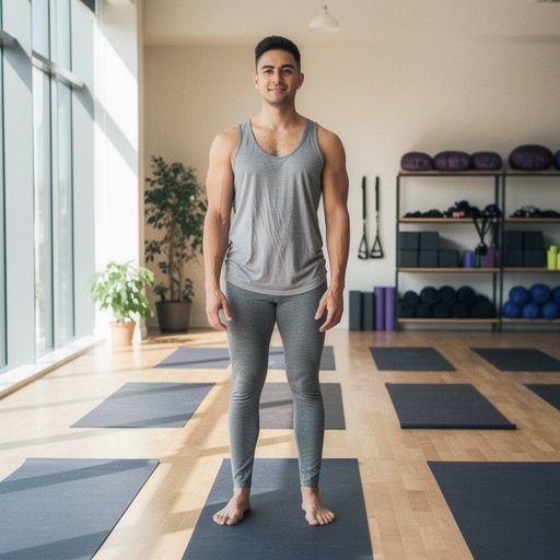 Grupo de practicantes de yoga en una sesión, estirando los músculos de las piernas suavemente.